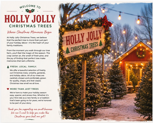 # 🎄✨ Get Lit for Christmas: Find the Tree That Makes Your Holiday Sparkle  ### Fresh Trees. Festive Nights. Unforgettable Christmas Memories.